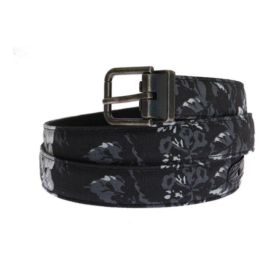 Dolce & Gabbana Black Cayman Linen Leather Belt BEL11008-2