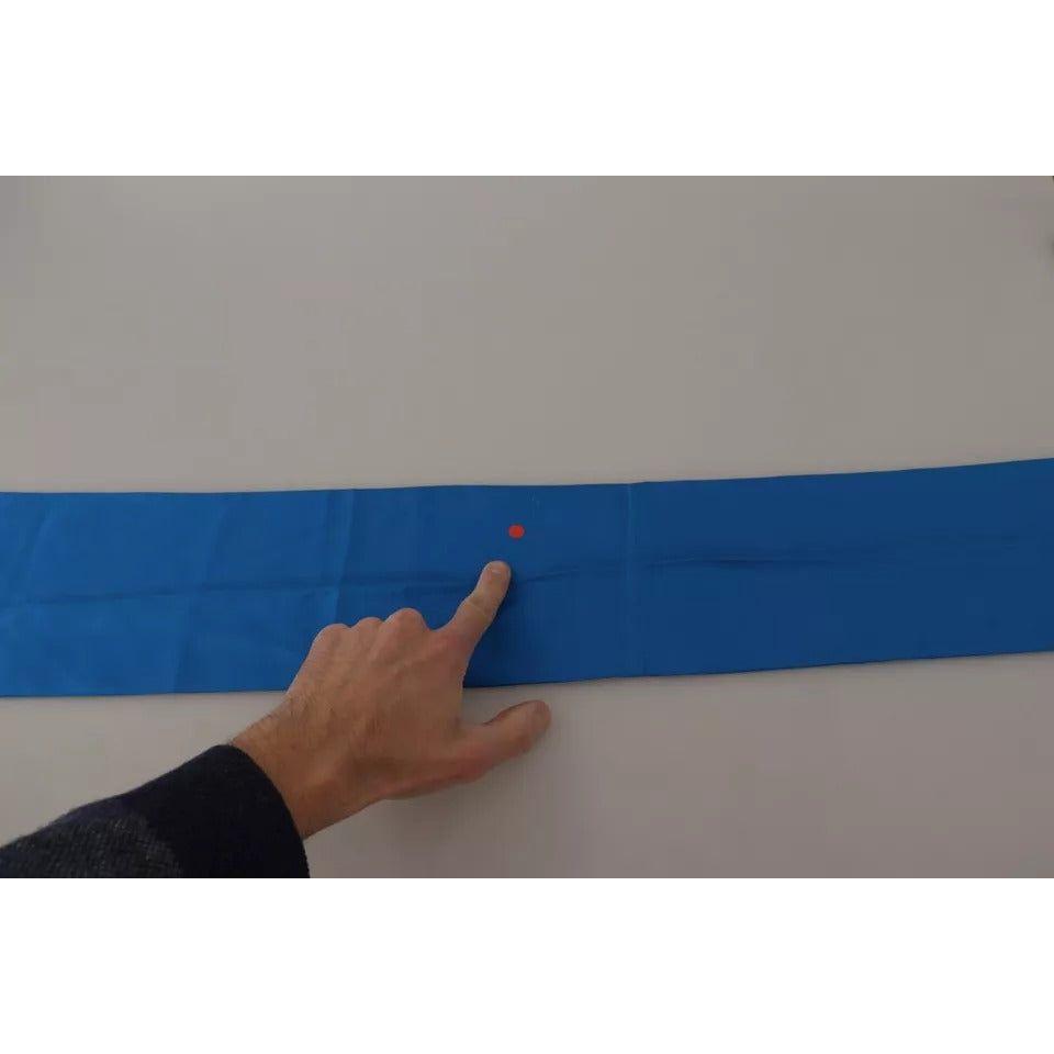 وشاح حريري من دولتشي آند غابانا باللون الأزرق الملكي