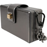 Dolce & Gabbana Metallic Gray Calfskin Leather DG BOX Shoulder Bag Dolce & Gabbana Dim Gray