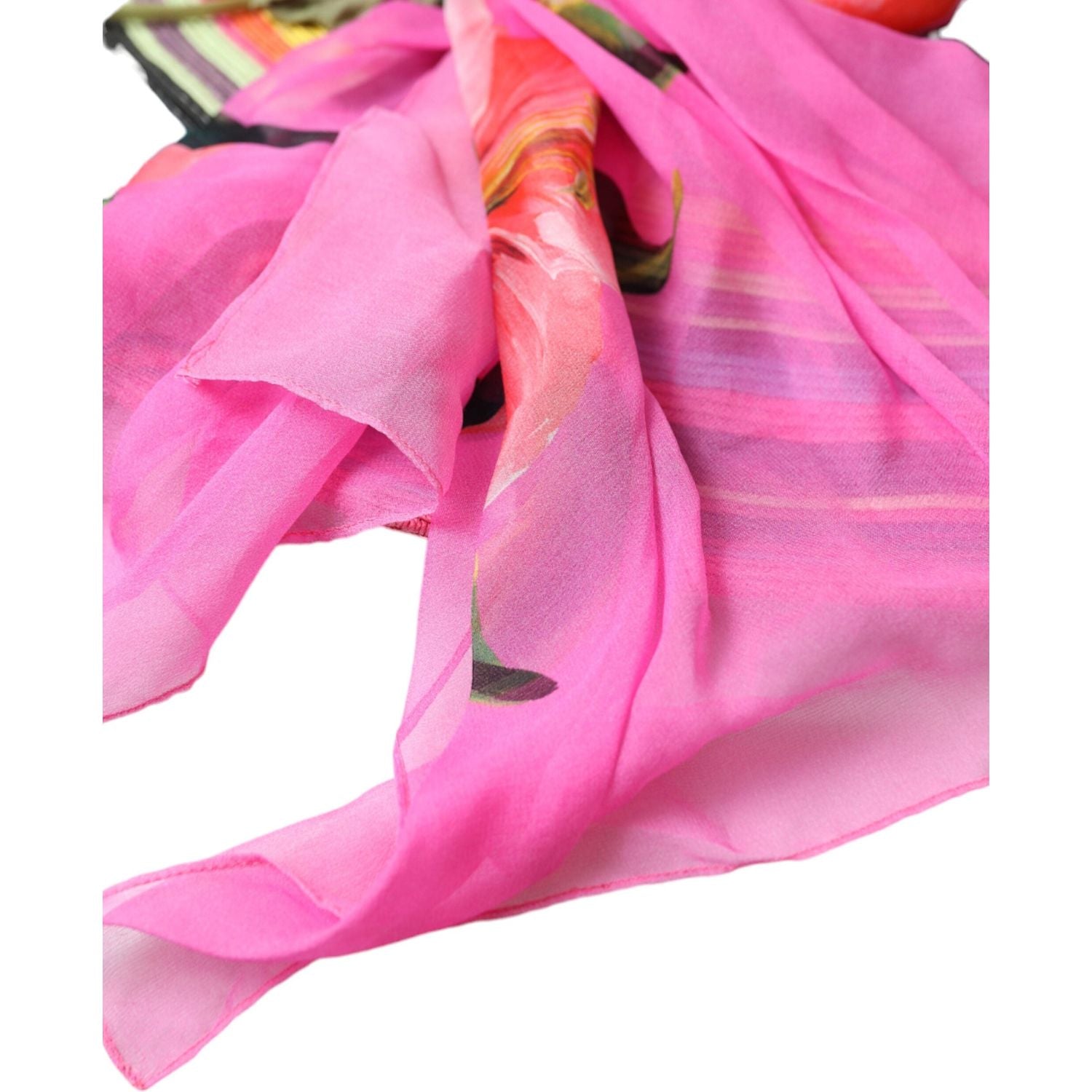 قبعة دولتشي آند غابانا متعددة الألوان ذات الحواف العريضة