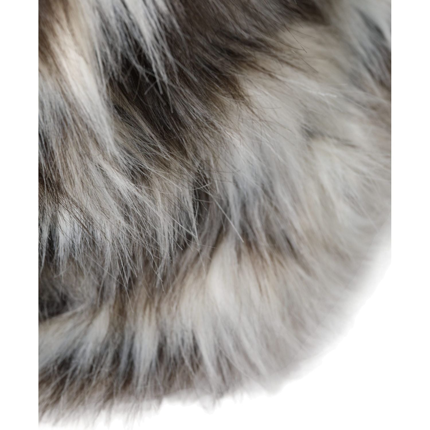 قبعة دلو نسائية من الفرو الأكريليكي متعدد الألوان من دولتشي آند غابانا