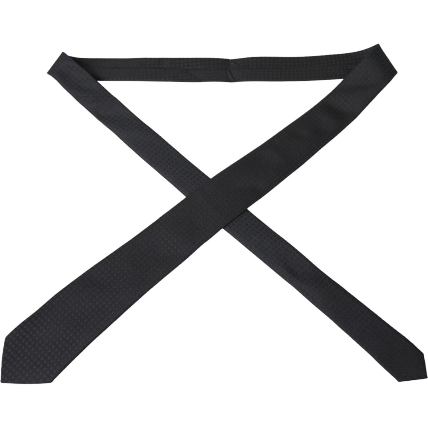 قناع وجه قابل للتعديل من دولتشي آند غابانا مصنوع من الحرير بنسبة 100% باللون الأسود