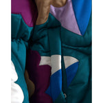 Dolce & Gabbana Multicolor Floral Windbreaker Puffer Jacket JKT3829-52
