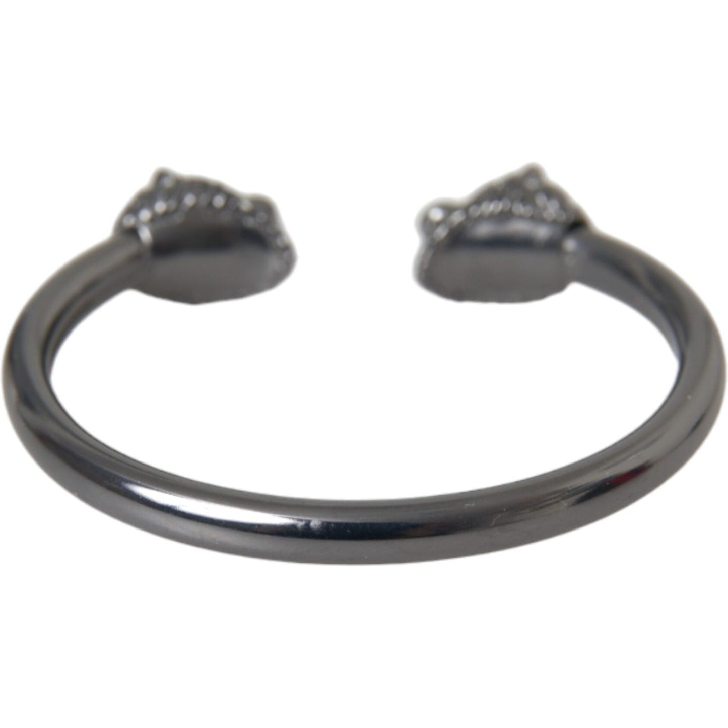 Nialaya Black Rhodium Lion Bangle Bracelet Women Bracelet
