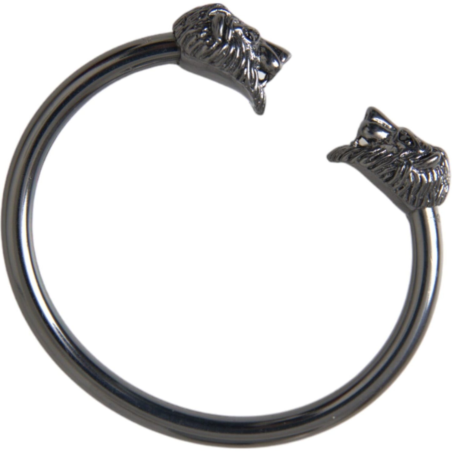 Nialaya Black Rhodium Lion Bangle Bracelet Women Bracelet