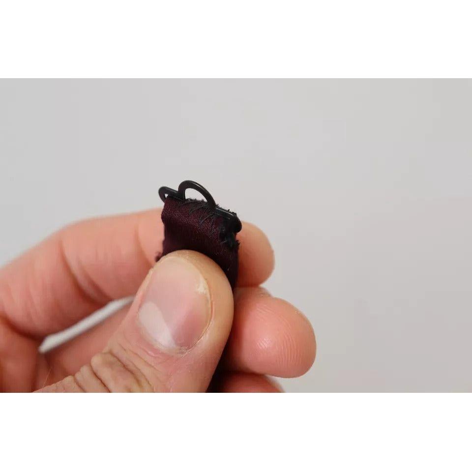 ربطة عنق رجالية من الحرير الخمري قابلة للتعديل من دولتشي آند غابانا