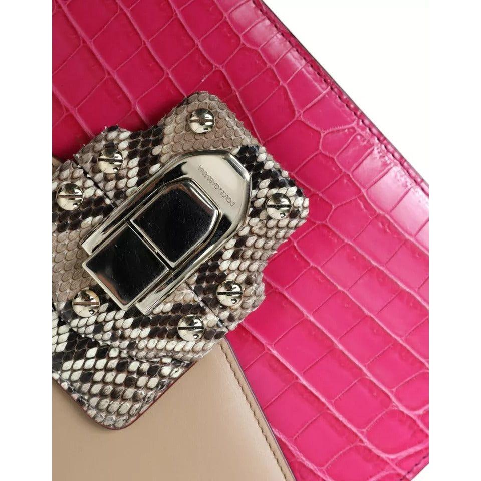 حقيبة كتف LUCIA من الجلد متعدد الألوان من دولتشي آند غابانا