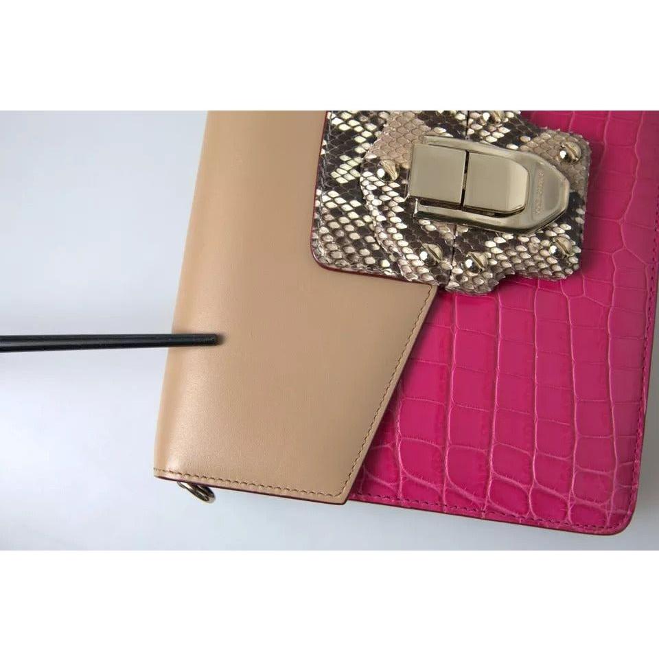 حقيبة كتف LUCIA من الجلد متعدد الألوان من دولتشي آند غابانا