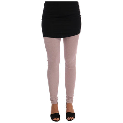 Dolce & Gabbana Pink Stretch Waist Tights Stockings