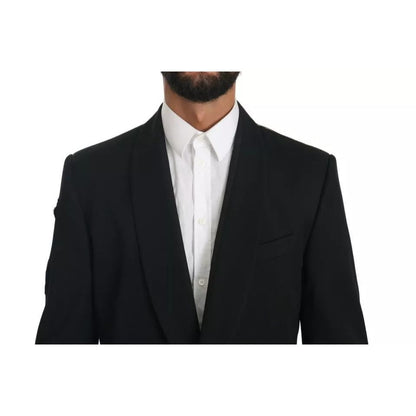 Dolce & Gabbana Black Single Breasted Formal Coat Blazer