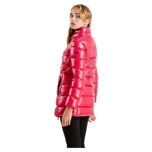 Refrigiwear Fuchsia Shimmer Long Down Jacket RE-11313-S