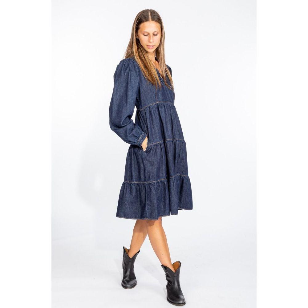 Love Moschino Blue Cotton Dress