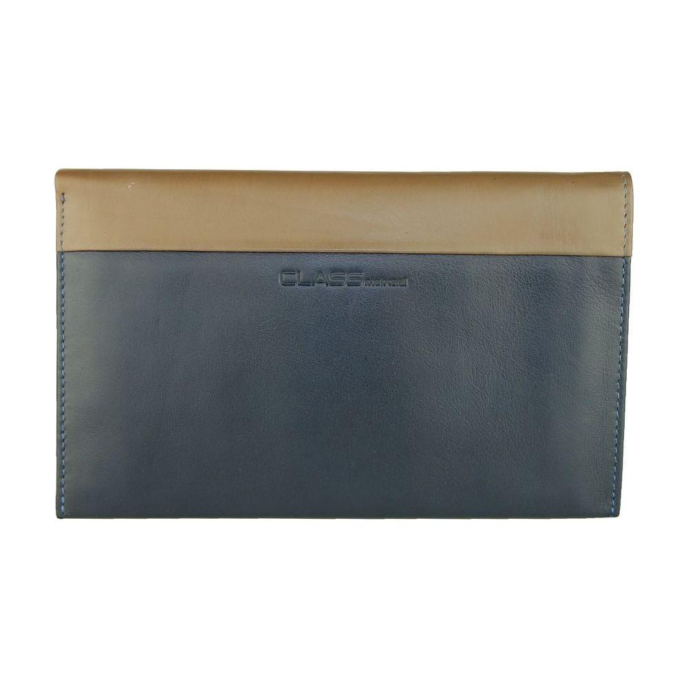 Cavalli Class Blue Leather Men Wallet