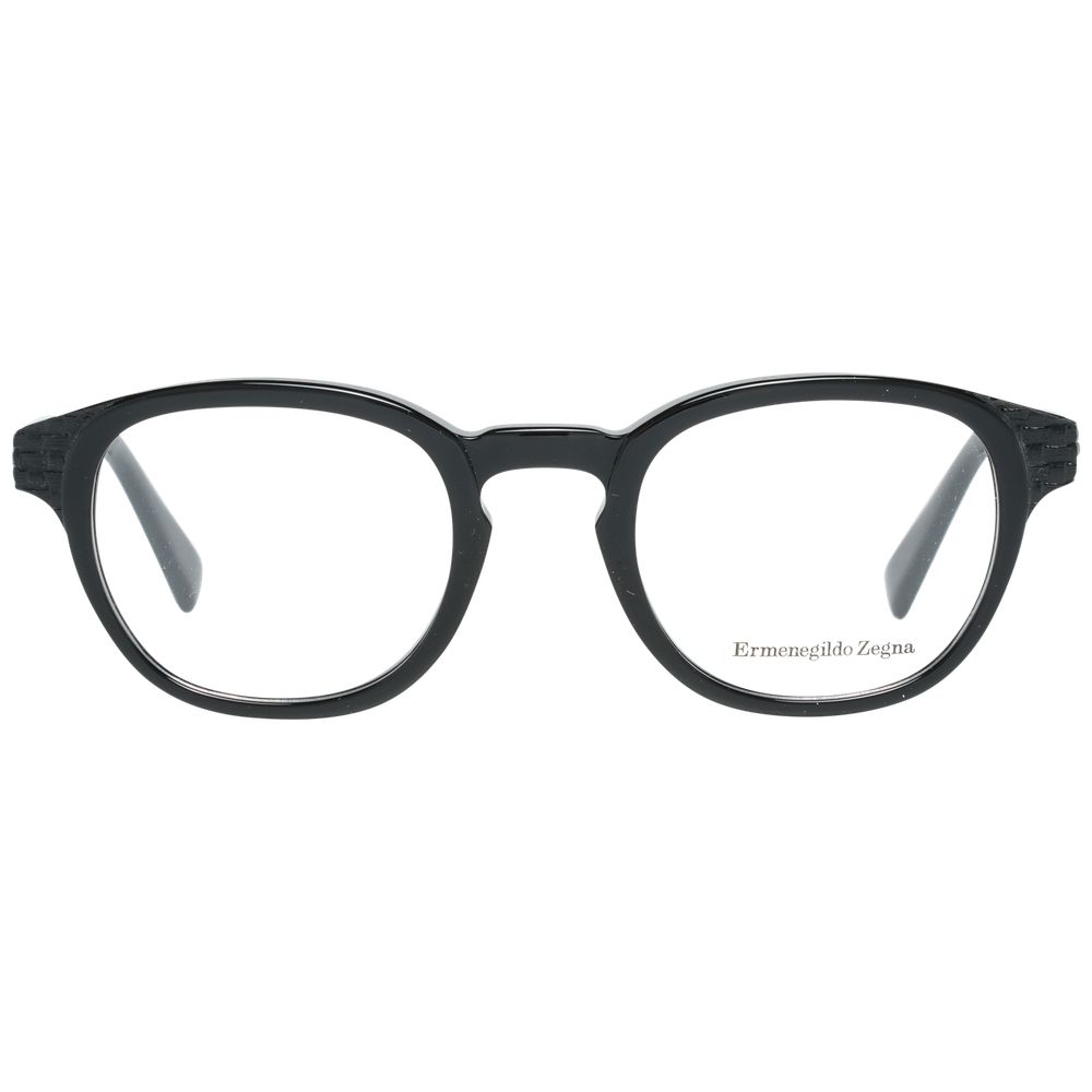 Ermenegildo Zegna Black Plastic Glasses (Frames)