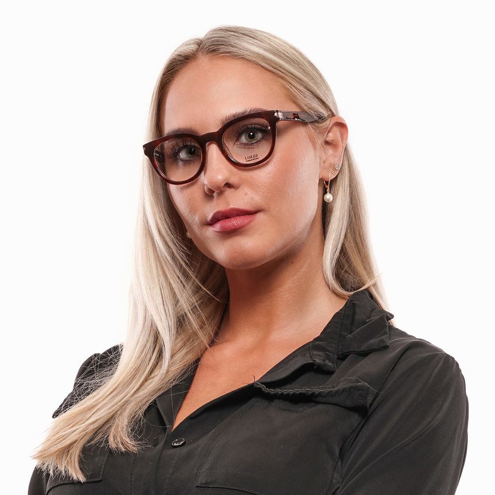 Lozza Brown Plastic Glasses (Frames)