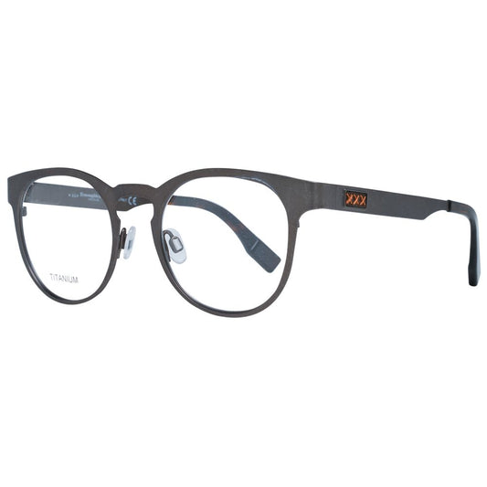 Ermenegildo Zegna Gray Men Glasses Frame