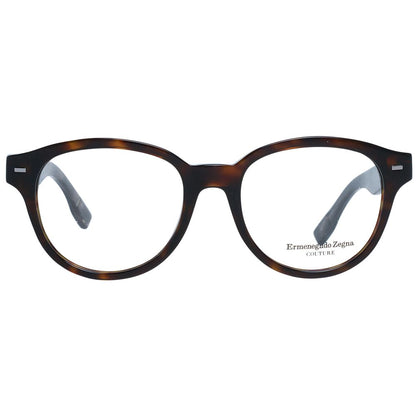 Ermenegildo Zegna Brown Men Glasses Frame