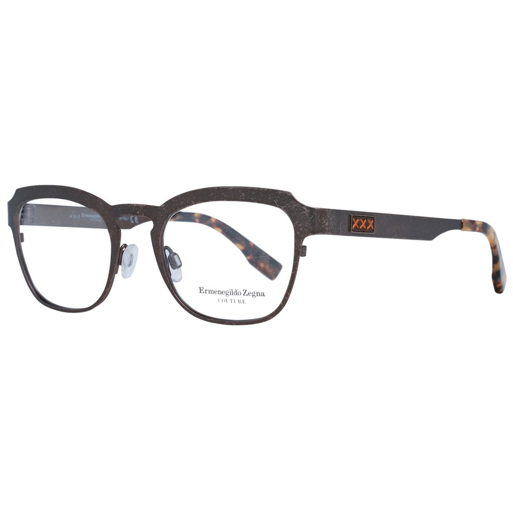 Ermenegildo Zegna Bronze Men Glasses Frame