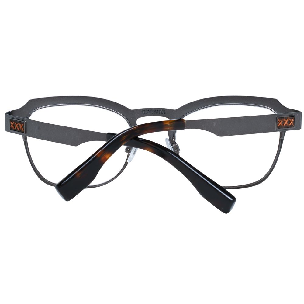 Ermenegildo Zegna Gray Men Glasses Frame