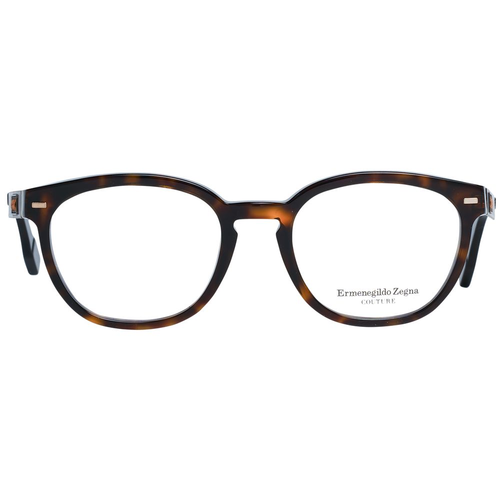 Ermenegildo Zegna Brown Men Glasses Frame
