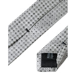 Dolce & Gabbana Light Gray Polka Dot Silk Adjustable Men Tie