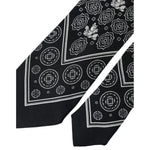 Dolce & Gabbana Black Patterned 100%Silk Adjustable Tie KRA3392