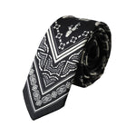 Dolce & Gabbana Black Patterned 100%Silk Adjustable Tie KRA3394