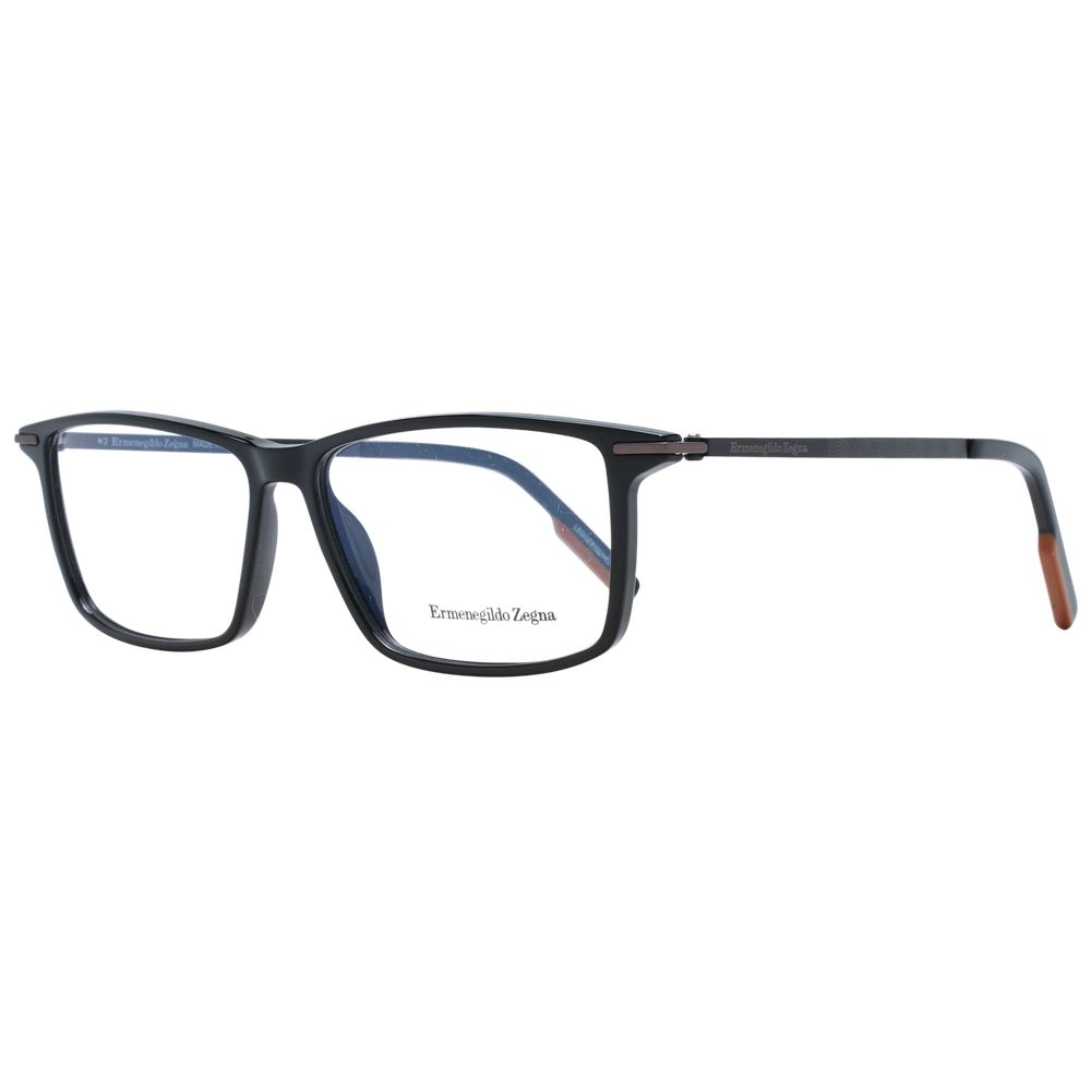 Ermenegildo Zegna Black Men Glasses Frame