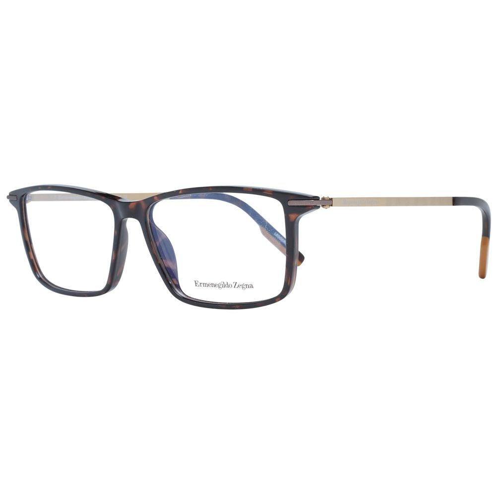 Ermenegildo Zegna Brown Men Glasses Frame