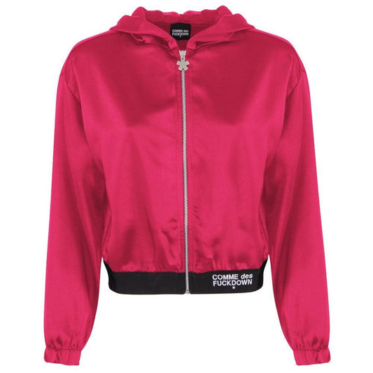 Comme Des Fuckdown Fuchsia Polyester Sweater CO-13537-XS