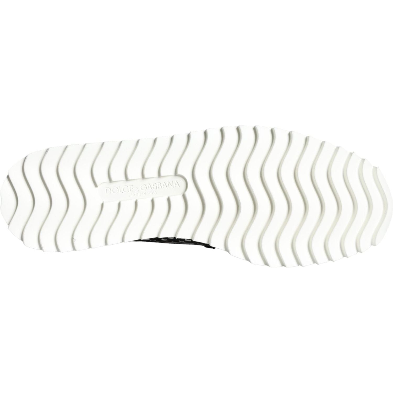 حذاء رجالي من دولتشي آند غابانا سهل الارتداء منسوج باللونين الأسود والأبيض