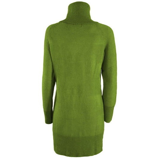 Yes Zee Green Viscose Dress YE-13720-S