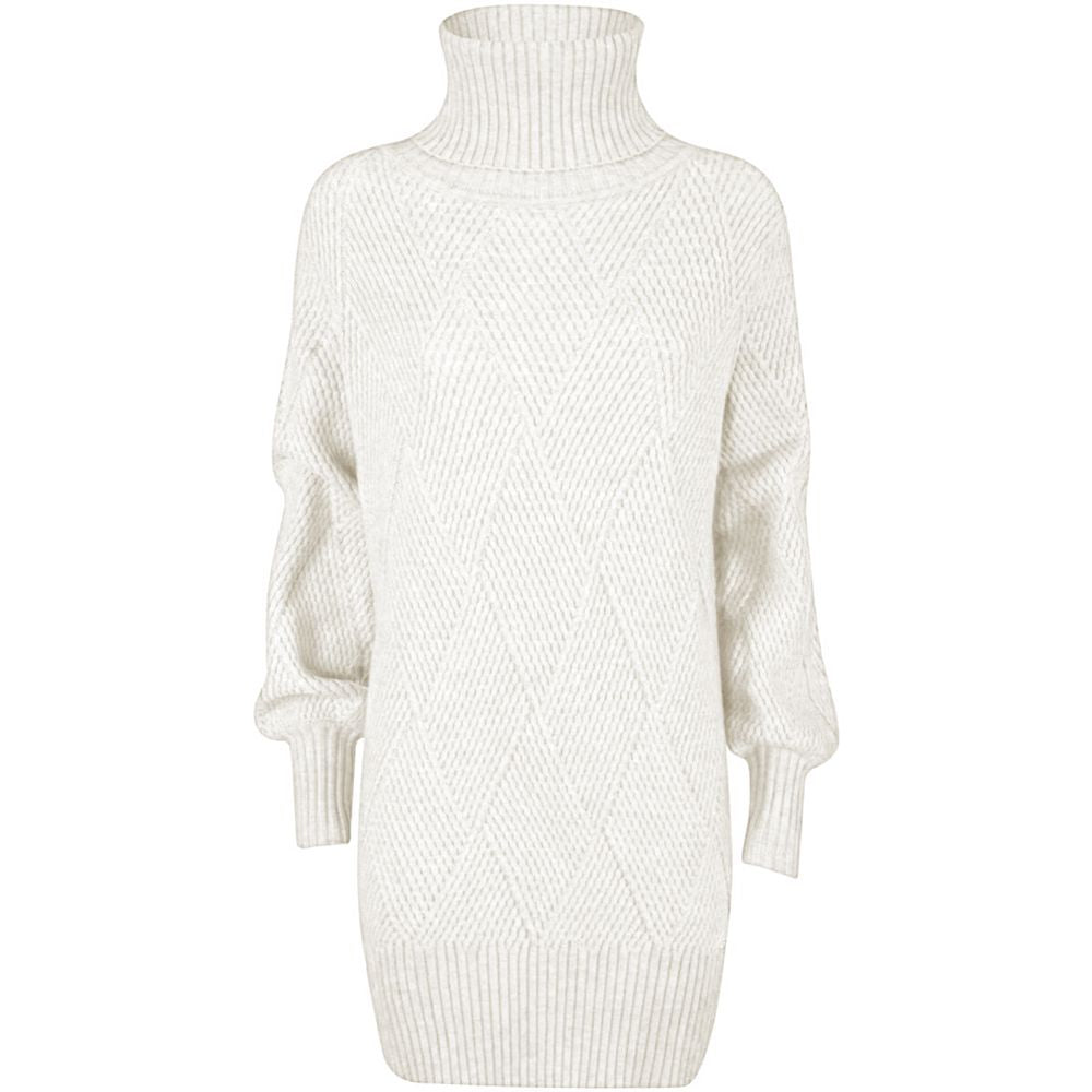 Yes Zee White Marabou Dress