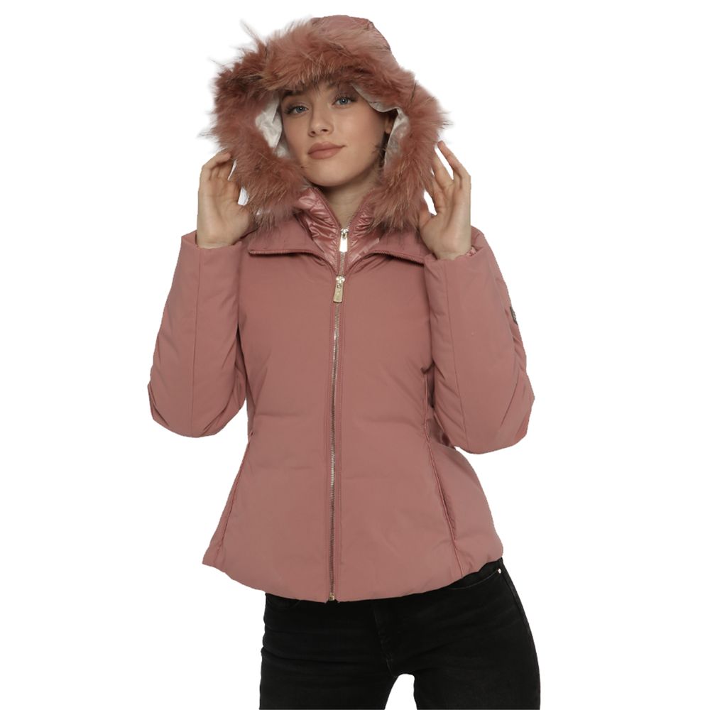 Yes Zee Rosa Nylon Women Jacket with Removable Hood
