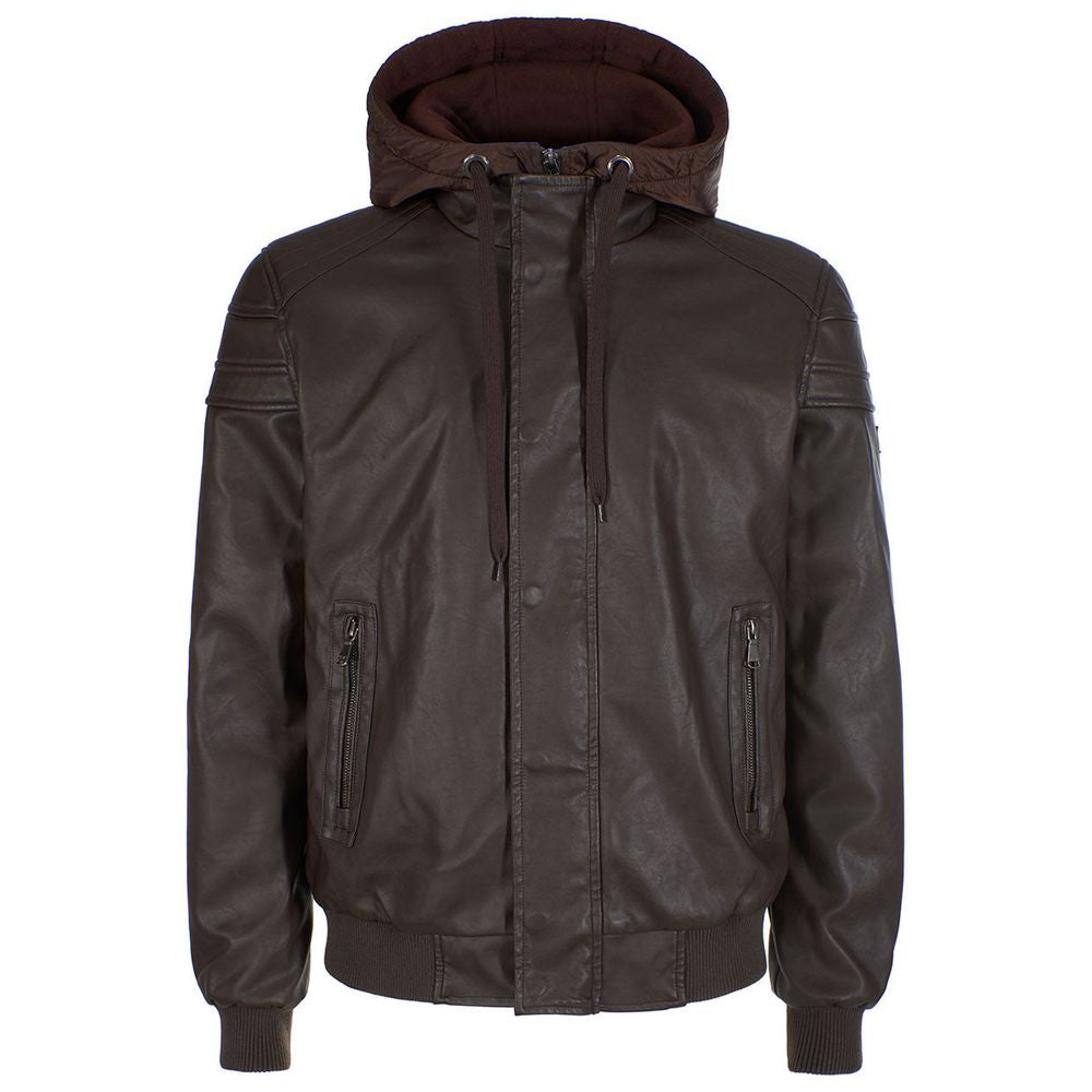 Yes Zee Brown Polyethylene Jacket YE-13674-M