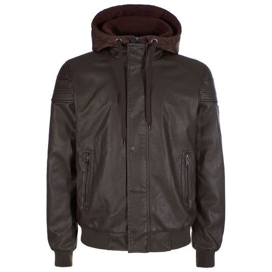 Yes Zee Brown Polyethylene Jacket YE-13674-M