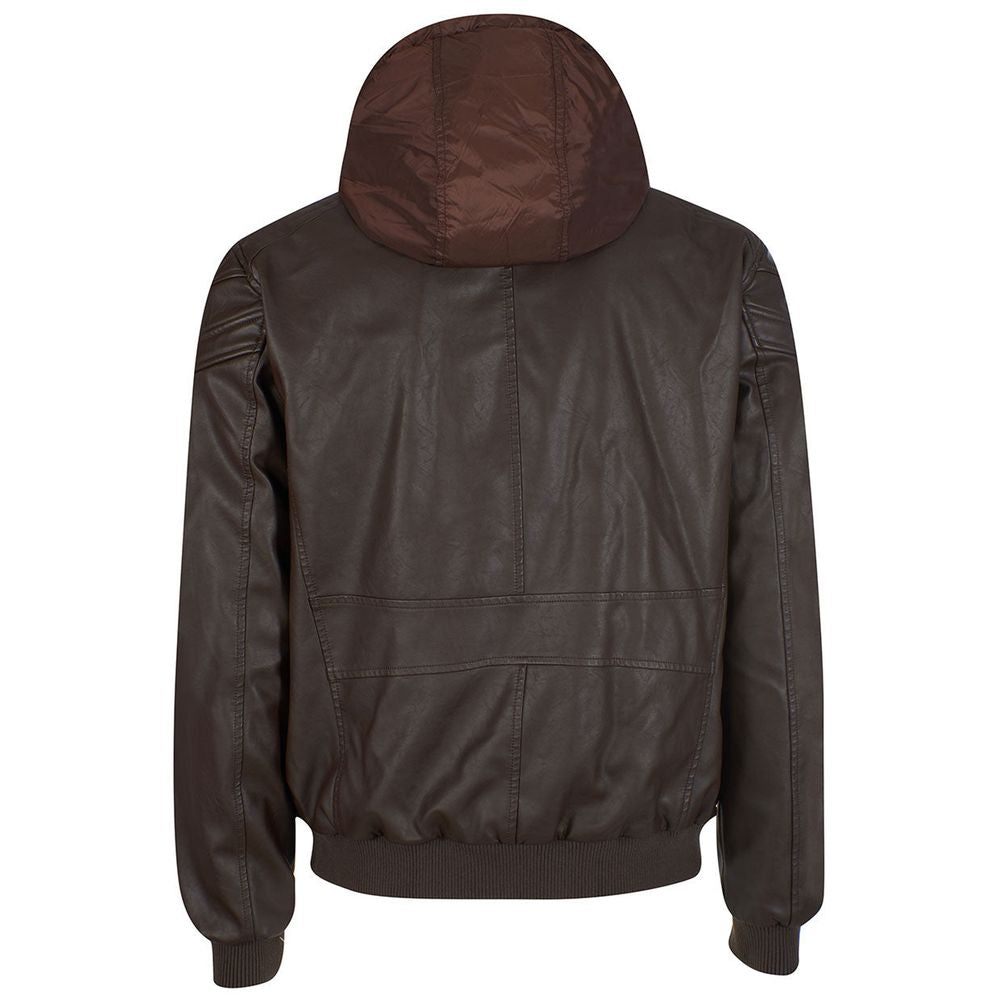 Yes Zee Brown Polyethylene Jacket YE-13674-M