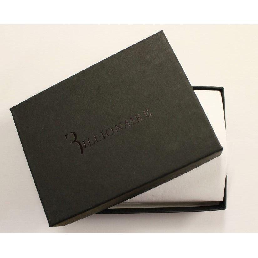 Billionaire Italian Couture Brown Leather Cardholder Wallet Wallet
