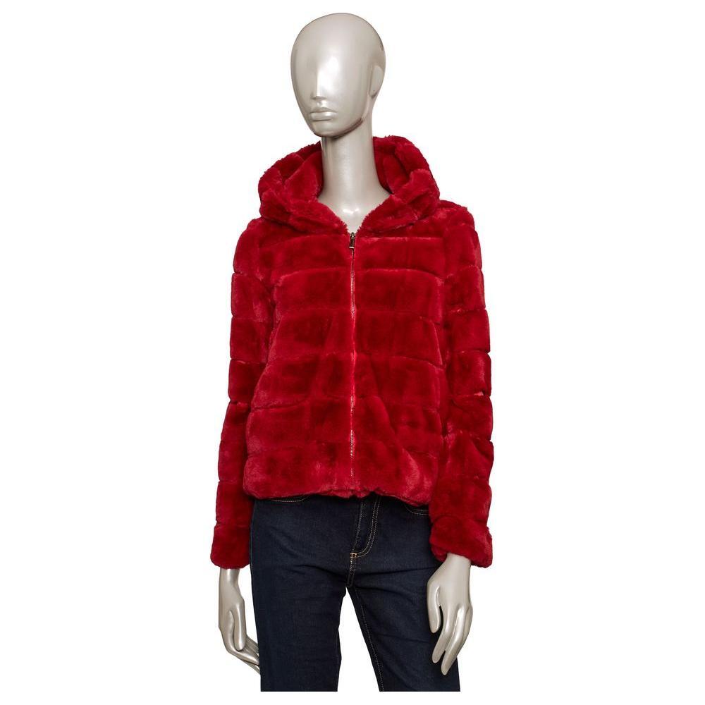 Baldinini Trend Red Polyester Jackets & Coat