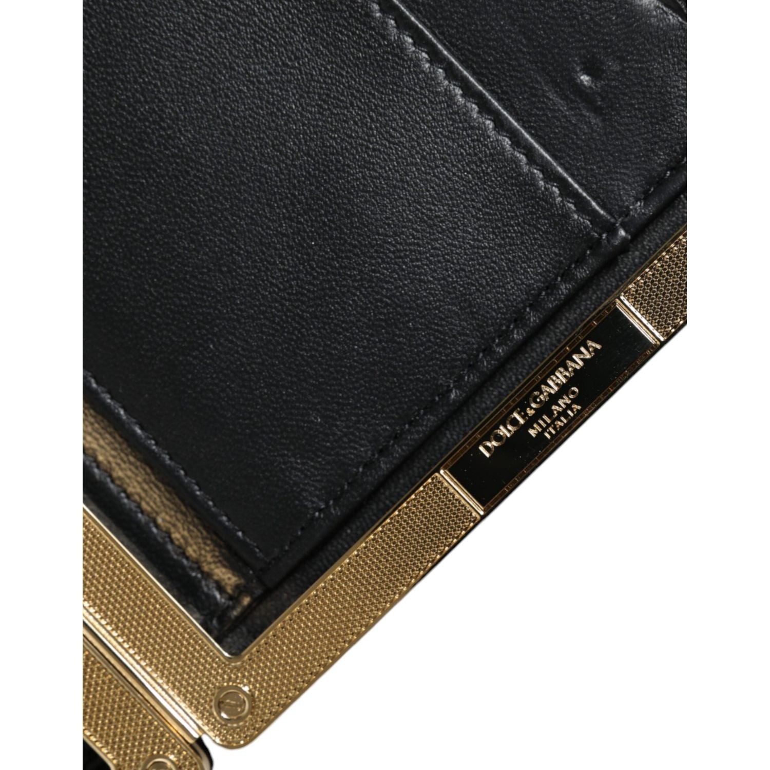 حقيبة كلاتش سهرة متعددة الألوان بإطار ذهبي من دولتشي آند غابانا