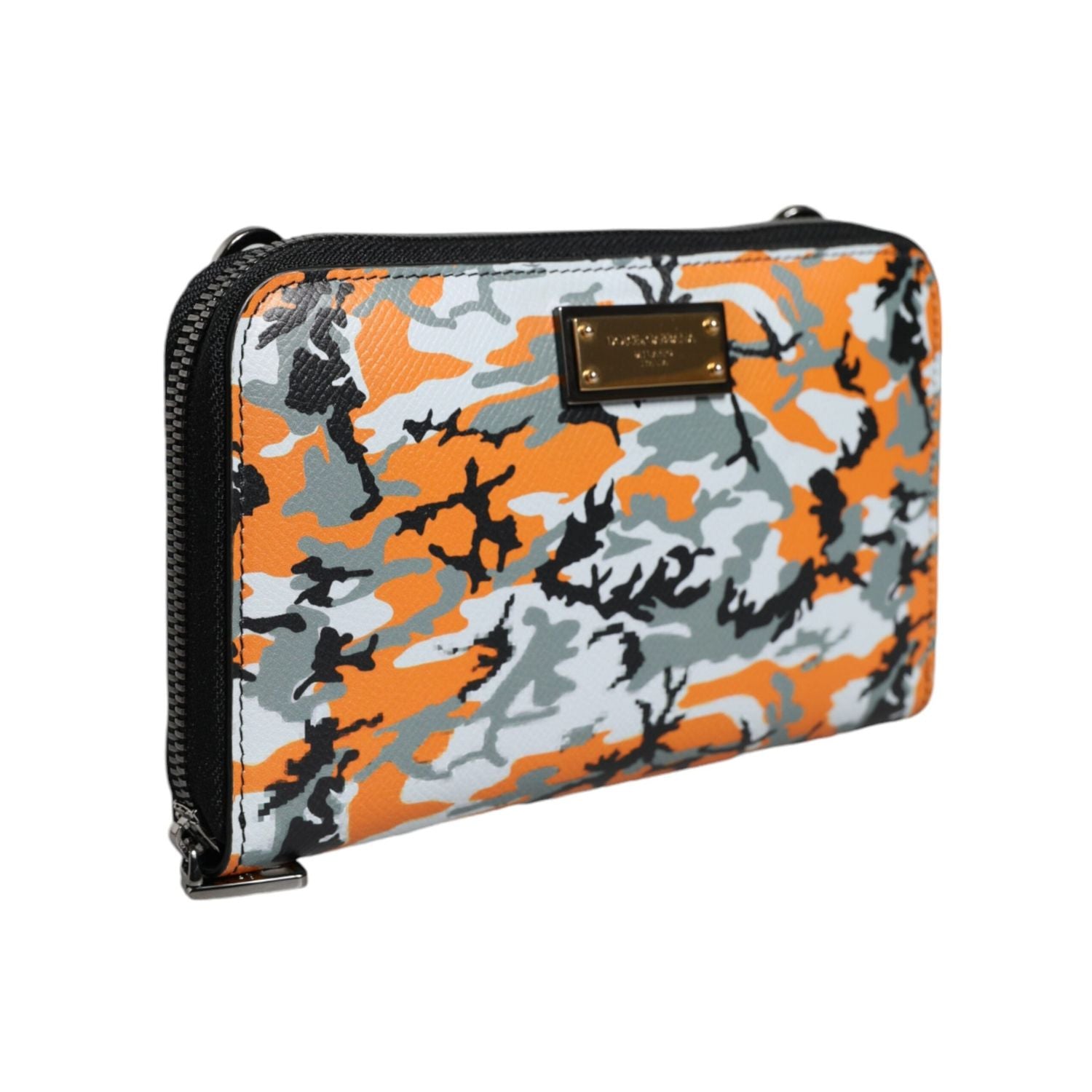 حقيبة كروس بودي من دولتشي آند غابانا مصنوعة من الجلد متعدد الألوان بتصميم مموه