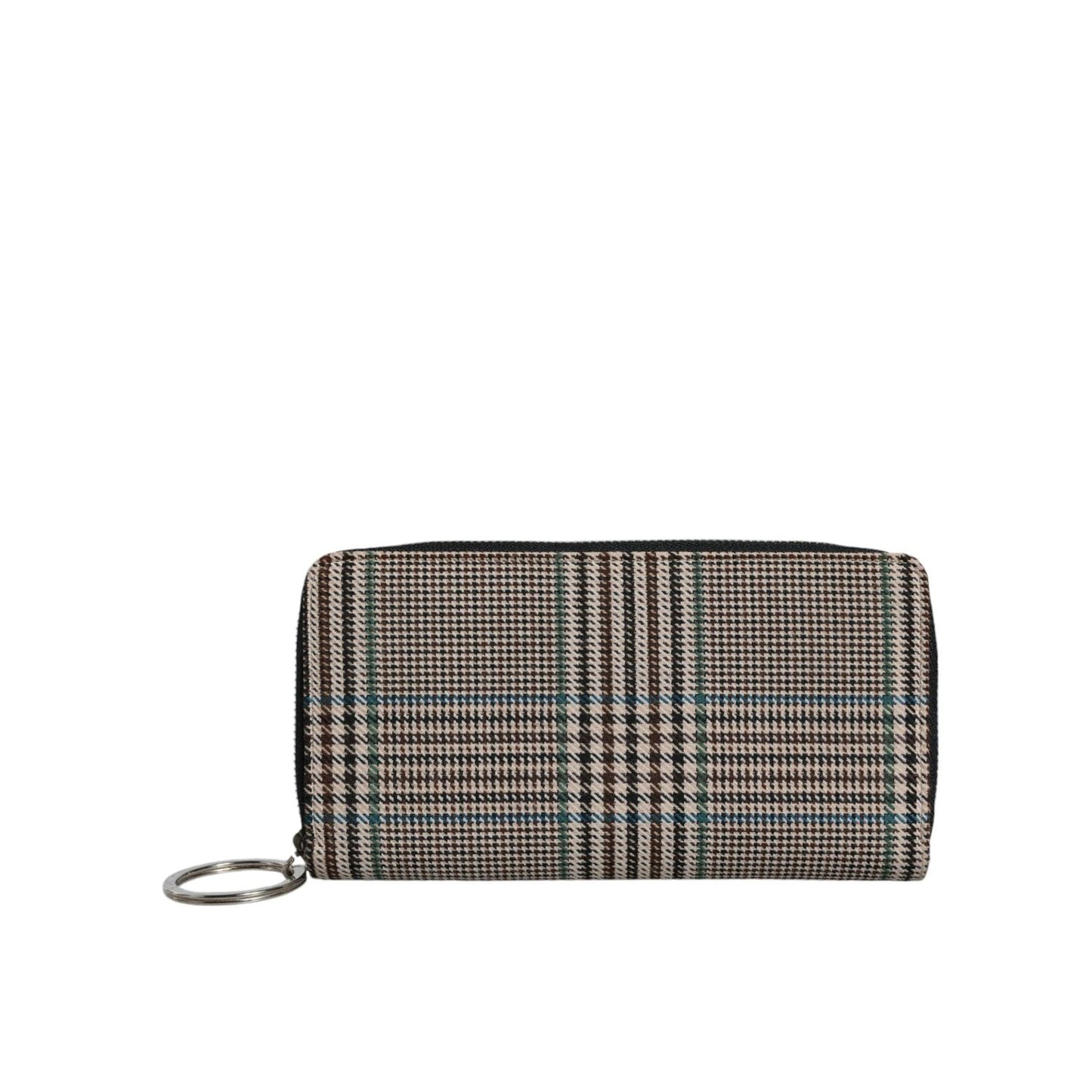 MM6 Maison Margiela Multicolor Houndstooth Continental Zip Around Clutch Wallet