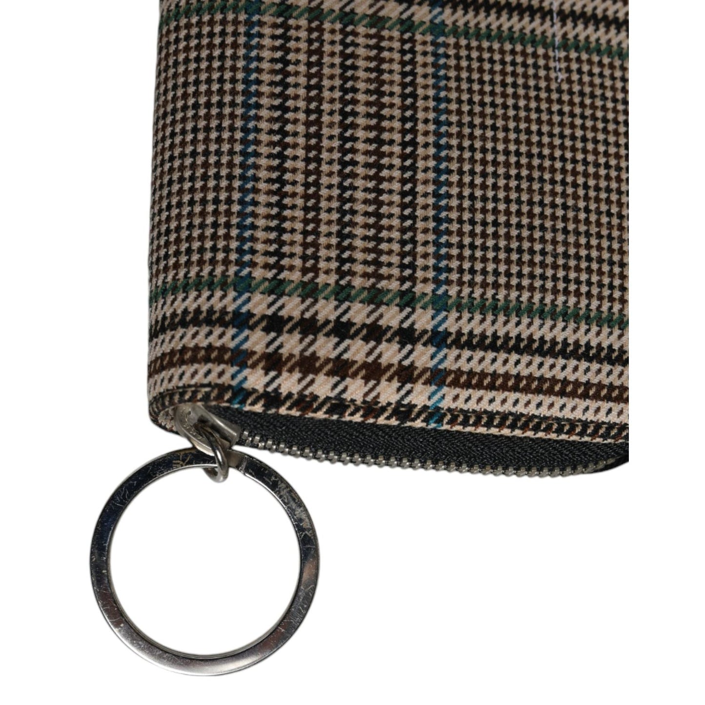 MM6 Maison Margiela Multicolor Houndstooth Continental Zip Around Clutch Wallet