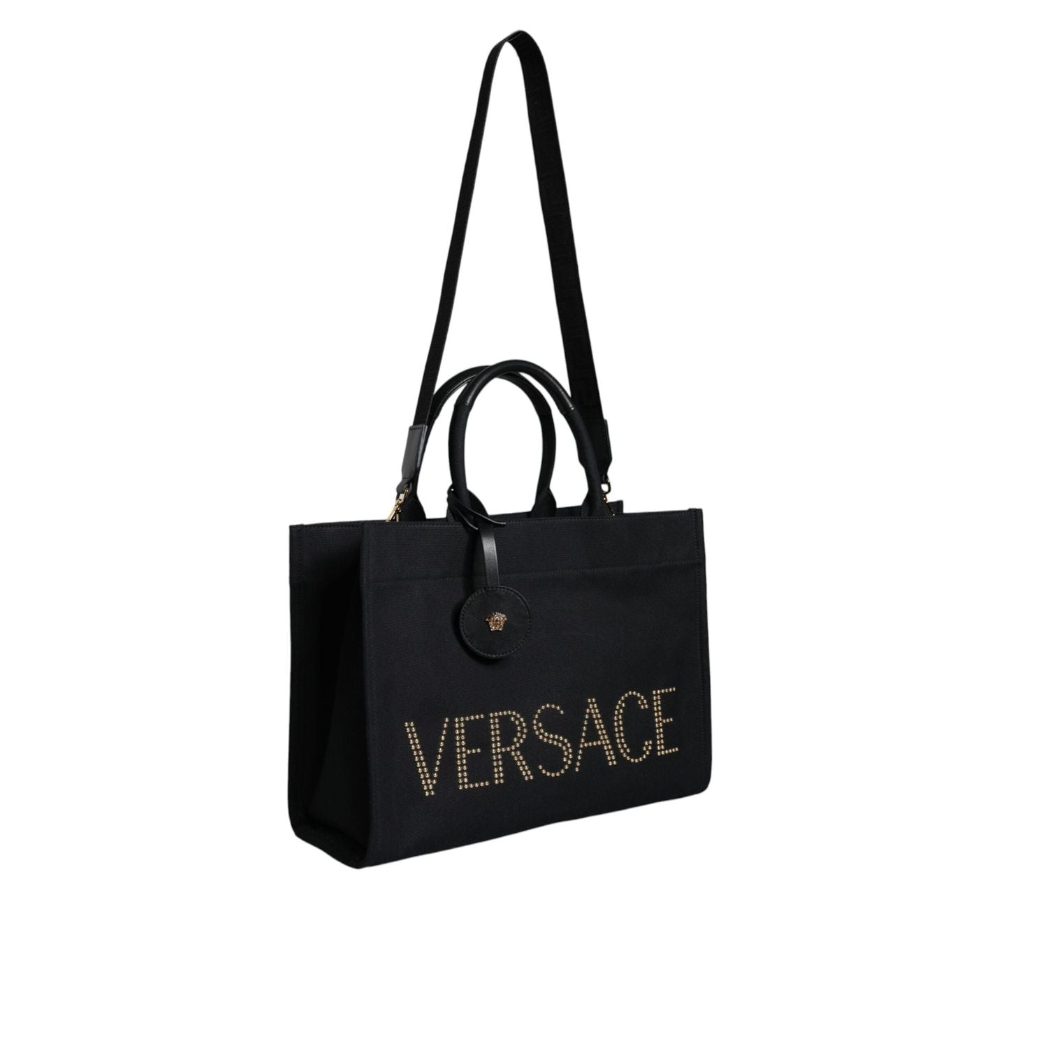 Front view with bag zipped and handles upright.