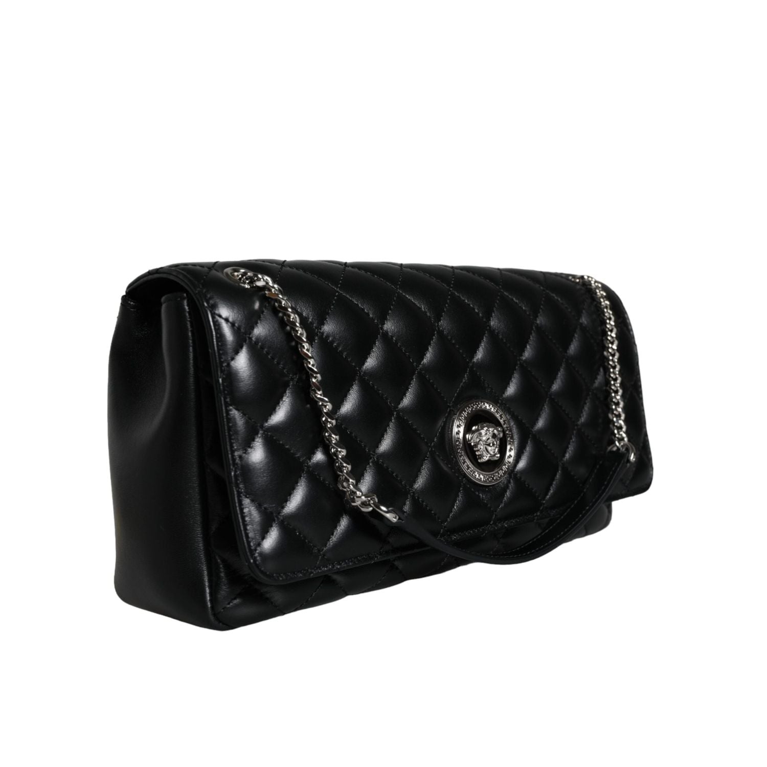 Front view with bag zipped and handles upright.