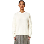 Alpha Studio White Recycled Wool Women Sweater AL-13837-IT46 | L