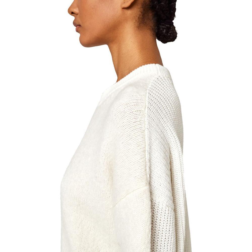Alpha Studio White Recycled Wool Women Sweater AL-13837-IT46 | L