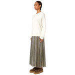 Alpha Studio White Recycled Wool Women Sweater AL-13837-IT46 | L