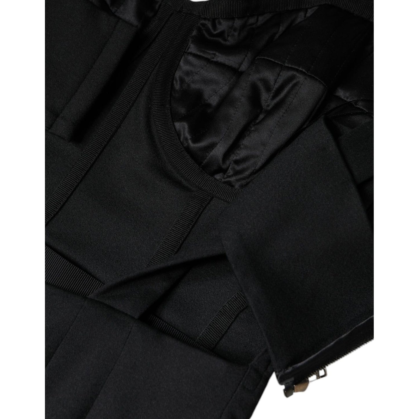 Dolce & Gabbana Black Cut Out Sleeveless Bodycon Mini Dress