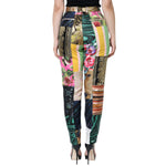 Dolce & Gabbana Multicolor Patchwork Jacquard High Waist Pants PAN74673-42